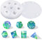SPHERETRON DND Würfel Silikonform Dnddice Würfel Silikonform 7 Formen Silikonformen DND Würfel Dnddice Silikonform DND Würfelform Resin Silikonform für Tischspiele Rollenspiele