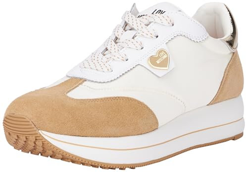 Love Moschino, Sneakers Donna, Bianco, 41 EU