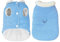 Fleece-gepolsterte Hundejacke, warmer, weicher Wintermantel mit D-Ring, wasserdicht, Cordstoff für mittelgroße und große Hunde (Größe XS, Blau)