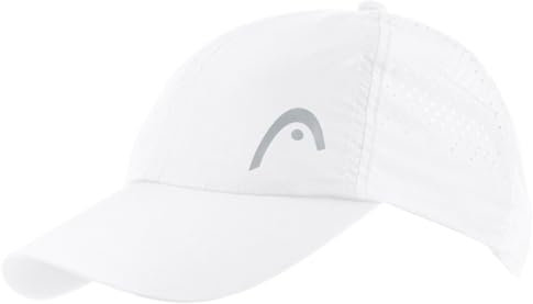 HEAD Unisex-Youth Kids Pro Player Cap, weiß, One Size