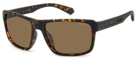 POLAROID Herren PLD 2158/S Sonnenbrille, Braun (Matte Brown Havana), 58