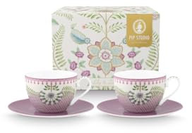 Pip Studio Lily/Lotus Tasse m.U. lila 280ml 4tlg