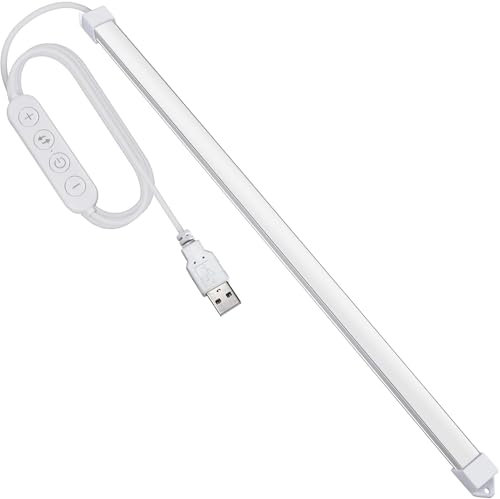 Milpoel LED Strip 35cm, LED Streifen 3 Farbtemperaturen 3000K/4500K/6000K, 5V LED Tape Strip für Küche Schrank TV Computer (Extra Dünn B)