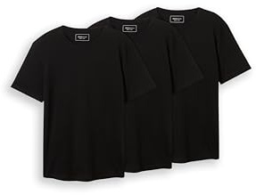 Tom Tailor Denim Herren T-Shirts aus Baumwolle im 3er-Pack