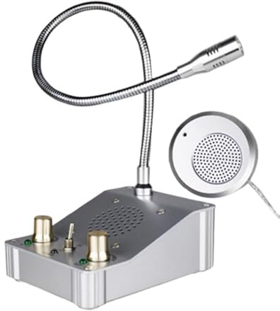 Interphone bidirectionnel avec haut-parleur de fenêtre, transmission vocale bidirectionnelle, adapté aux banques, hôpitaux, gares, guichets de billets