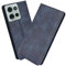 XINNI Protective Phone Case for Motorola Moto G75 5G, PU/TPU Vintage Flip Leather Shockproof Cover Magnetic Book Style Wallet, Blue