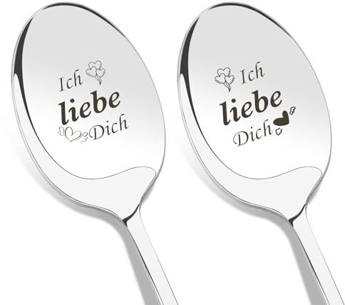 Pärchen Geschenke,Geschenk Für Paare,Ich Liebe Dich Geschenke Für Männer,Geschenk Für Ihn,Löffel Ich Liebe Dich,Lange Löffel
