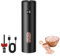 MERTTURM Molinillos de Pimienta Eléctricos Recargables, Molinillo de Especias con Luz LED, Granero de 110 ml, Grosor externo ajustable Molinillo de Sal para Cocina, BBQ, Negro(1PCS)