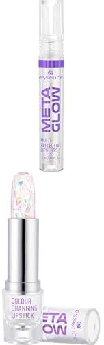 essence META GLOW multi-reflecting lipgloss & colour changing lipstick - Set