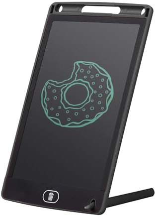 Tablette d'écriture LCD portable de 20,3 cm - Planche à dessin électronique ultra fine réutilisable - Avec stylet - Bouton d'effacement - Cadeau pour enfants, étudiants, adultes, à la maison, au
