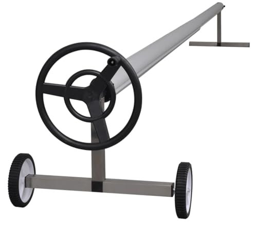 Générique Enrouleur de bâche de Piscine avec Base en Acier Inoxydable,Piscine & Spa,Accessoires pour piscines & spas-90714