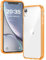 Voyahülle Clear Case for iPhone XR, Ultra Thin Shockproof TPU Cover, Anti-Yellowing Crystal Clear Phone Case for Apple iPhone XR - Orange