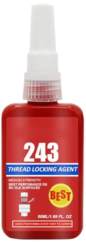 KOAHDE Colle à Vis Moyenne,Frein Filet Résistance,Filetée pour Tous les Aciers Bloc Écrou,Colles D'étanchéité Pour Vis Métalliques,Fixation De Vis Et Mastics De Filetage