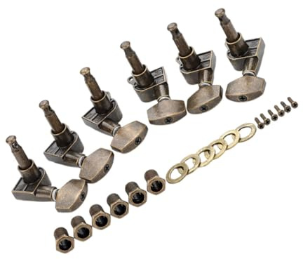 Cabilock 6stücke Akustikgitarren-stimmknöpfe Teiliges mit Arretierung Kompatibel mit Gitarren für Banjo-wirbel und Gitarrensaitenknopf