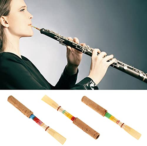 TOPINCN Benutzerfreundlichkeit Oboe Reed 4-teilige Ersatzteile mit Kunststoff-Aufbewahrungsbox für Oboe-Spieler