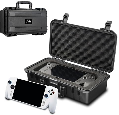 Luck&Link Tragetasche für ROG Xbox Ally X - Harte wasserdichte Tasche für Rog Xbox Ally, Controller, Docking Station & Zubehör - Große Kapazität