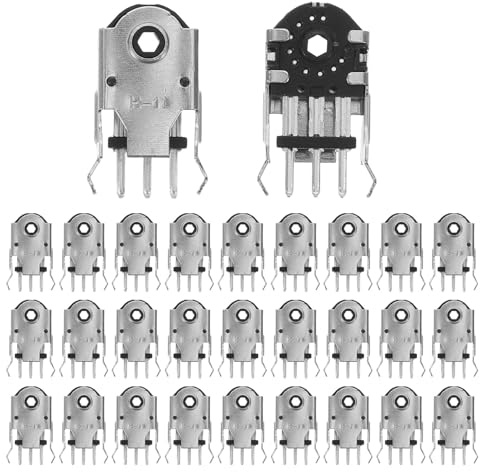 LIGIGWASH 100 Pezzi Codificatore Rotellina Mouse Metallico 11mm per Riparazione Pulsante Centrale Compatibile Vari Modelli Azione Rapida e Silenziosa per Uso Gaming e Lavoro