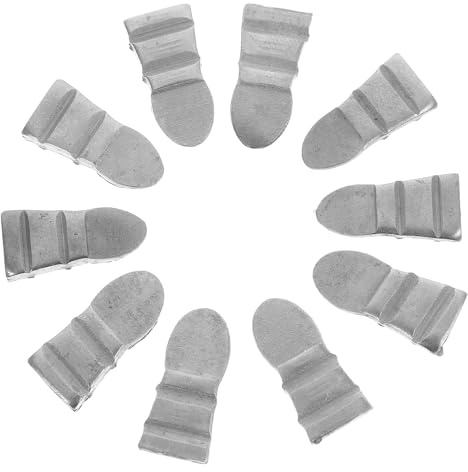 jojofuny 10pcs Steel Handle Wedges for Hammer and Axe Small Reinforced Metal Wedges for Wood Handles Suitable for Roofing and Felling Applications