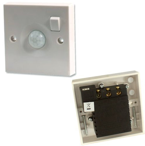 Loops PIR Motion Sensor Wall Light & On/Off Switch - 1 Gang 240V 10A - Automatic Movement