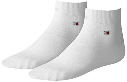 Tommy Hilfiger Herren Socken TH MEN QUARTER 2P, Gr. 43/46, Weiß