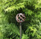 GAP GARDEN PRODUCTS Outdoor Metal rust Decorative Small Cage Top Plant Stake/support,garden art (5ft Tall -155cm) Pack of 3