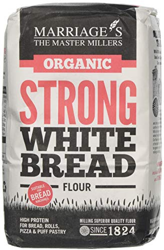 (Pack Of 6) W & H Marriage & Son - Organic Strong White Bread Flour - (1kg)
