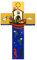 Noah Arche Kreuz. 12 cms Christian Kreuz. Handbemalt Kreuz. Taufe, Taufe
