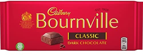 Cadbury Bournville Dark Chocolate Bar, 180 g