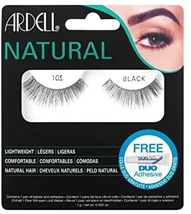 Ardell False Lashes Natural Strip Lashes, 105 Black