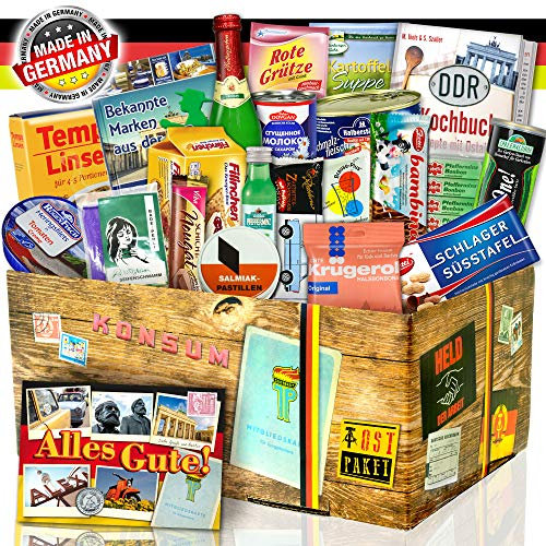 Geschenkbox mit DDR Spezialitäten/Geschenkeset zu Geburtstag für Männer