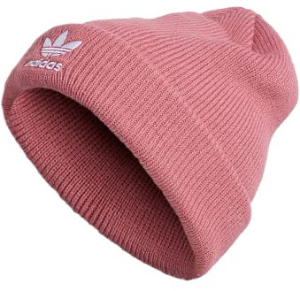 adidas Herren Originals Trefoil Beanie Hat, Herren, CK2440, Trace Maroon Pink/White, Einheitsgröße