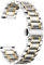 BINLUN Edelstahl Uhrenarmband 12mm-24mm Premium Metallarmband Ersatzarmband für Smartwatch Herren/Damen mit Geraden und Gebogenen Ende(Schwarz/Gold/Silber/Silber-Gold/Roségold/Silber-Roségold)