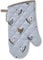 Cooksmart Farmers Kitchen Blue Cotton Oven Gauntlet (16x31cm, 100% Cotton, 100% Polyester Filling), Machine Washable, Unisex