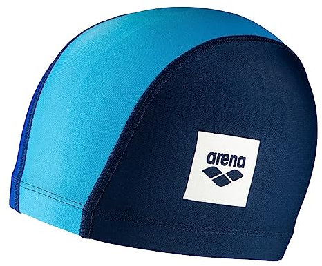 arena Unix Junior 6-12 anni Cuffia Unisex in Tessuto, Cuffia Piscina Bambino e Bambina, Cuffia Nuoto in Tessuto Elasticizzato ad Asciugatura Rapida, Cuffia Morbida e Resistente I- TU