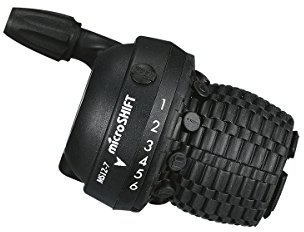 Microshift Twist MS12-6 Schalthebel, 6 V, Fahrrad, Sport und Outdoor, Schwarz, 6 Gänge
