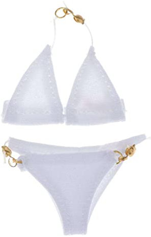 Hellery 1/6 Scale Bra Unterwäsche Dessous Set für 12 '' Action Figure Zubehör - Weiß