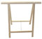 Tradineur - Caballete de madera plegable para carpintería 65 x 75 cm, bricolaje, soporte montar tableros, cortar madera, taller