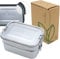 Lunchbox Edelstahl 1340ml | 2 lagige Lunchbox | Brotzeitdose auslaufsicher | Brotzeitbox für Kinder und Erwachsene | Bentobox für Unterwegs | Brotzeitbox