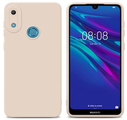 Cadorabo Hülle kompatibel mit Huawei Y6 2019 Schutzhülle TPU Silikon Case Liquid Design mit Kameraschutz Slim Kratzfest Weiche Gummi mit Rundumschutz Case Hülle für Huawei Y6 2019 in Rosa