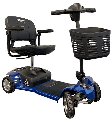 Pride Apex Alumalite Ultra Lightweight Mobility Scooter Heaviest Part only 11kgs - 12ah Lithium Battery, Aluminum Frame (Blue)