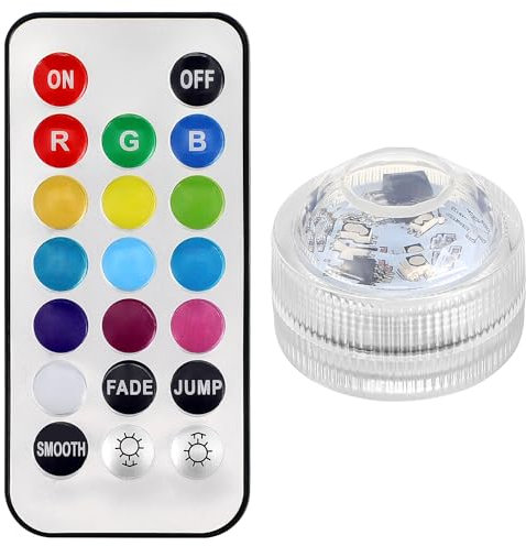 OSALADI Blumenlichter Teelichter LED-Pool-Lichter Aquarium-Licht Lichter Schwimmbad-Tauchlicht Laterne Wasserdicht Farbige Teelichter Led Teelichter Mit Fernbedienung