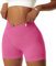 Vertvie Damen Gym Shorts V Cross Stretch Push Up Yoga Shorts Booty Scrunch Fitness Hosen Kurz High Waist Nahtlos Workout Sportshorts Butt Lift Kurze Leggings Sommer (Roserot, S)