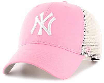 '47 MLB - Berretto Regolabile per Bambini, con Visiera Curva, con Logo della Squadra NY LA, Colore: Rosa., Taglia Unica