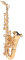 Focket Musikinstrument-Brosche, 1,7 Zoll Miniatur-Mode-Saxophon-Brosche, Tragbare Messing-Musikinstrument-Anstecknadeln mit Rotem Samt Gefüttert für Musikgeschenk, Geburtstagsgeschenk