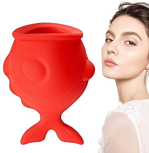 Dispositivo de aumento de volumen de labios | Realzador de labios en forma de pez de silicona | Herramienta de relleno de ventosa de labios de larga duración para boca de puchero natural, boca Ipisa
