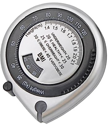 CLISPEED Bmi Maßband Bmi Rechner Band Ti-rechner Einziehbares Maßband Taillenmaßbänder Maßband Maßband Schneidermaßband Einziehbares Taillenmaßband Körpermaßband Tragbar Abs Herrscher