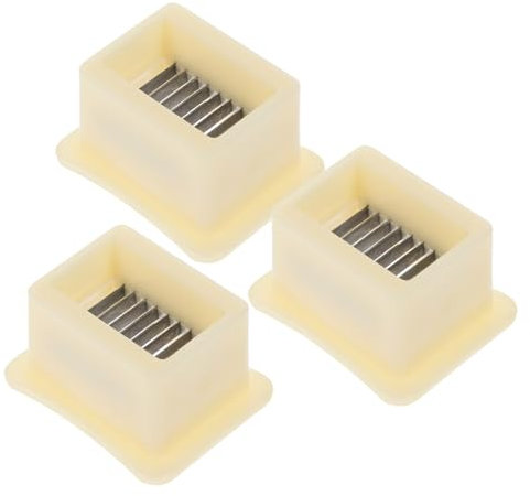 TOPBATHY 12 Pièces Coupe de caroube en acier inoxydable decoupe legumes découpe legumes gadget de cuisine outil pour déchiqueter les haricots verts hachoir à légumes coupe-fruits trancheuse