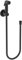 Ideal Standard - Idealspray, Idroscopino con supporto a parete fisso, Portata da 7.2l/min, Nero seta