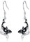 Orca Wal Ohrringe 925 Sterling Silber Killerwal Ohrhänger mit Wellen Walhai Ohrringe Meer Tier Wal Schmuck Geschenk für Damen Mädchen Kinder