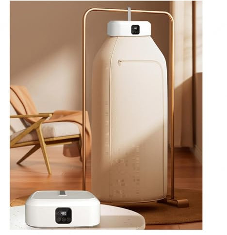 GeRRiT Mini Seche Linge Electrique SéChage à Air Chaud à 360° ， SèChe Linge Electrique Convection à Circulation d'air Chaud ， Mini Seche Linge SèChe-Linge Domestique